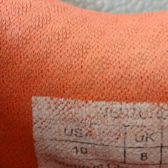 Vionic Venture women's size 10 sneakers Dark Grey mesh with orange laces & trim - Picture 10 of 13